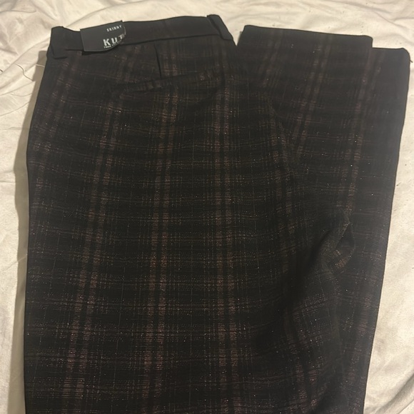 New Kut From The Kloth Plaid Skinny Ponte Pants - Picture 16 of 16